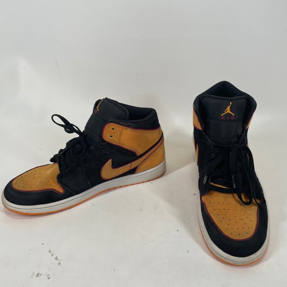 Nike Air Jordan 1 Mid SE Black Orange FJ4923-008 Mens 11.5